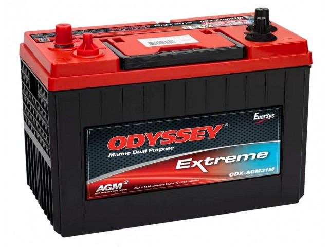 Odyssey Extreme Series ODX-AGM31M (31M-PC2150)  / 12V 100Ah 1150CCA Deep Cycle AGM Kuru Marin Start&Servis Aküsü (TPPL) - Anlık 2150A Start Gücü (5 saniye) EM960